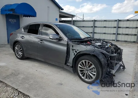 2023 Infiniti Q50 Luxe z USA, uszkodzony, nr VIN JN1EV7BP9PM510525
